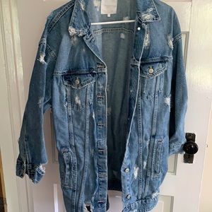 Distressed Jean jacket